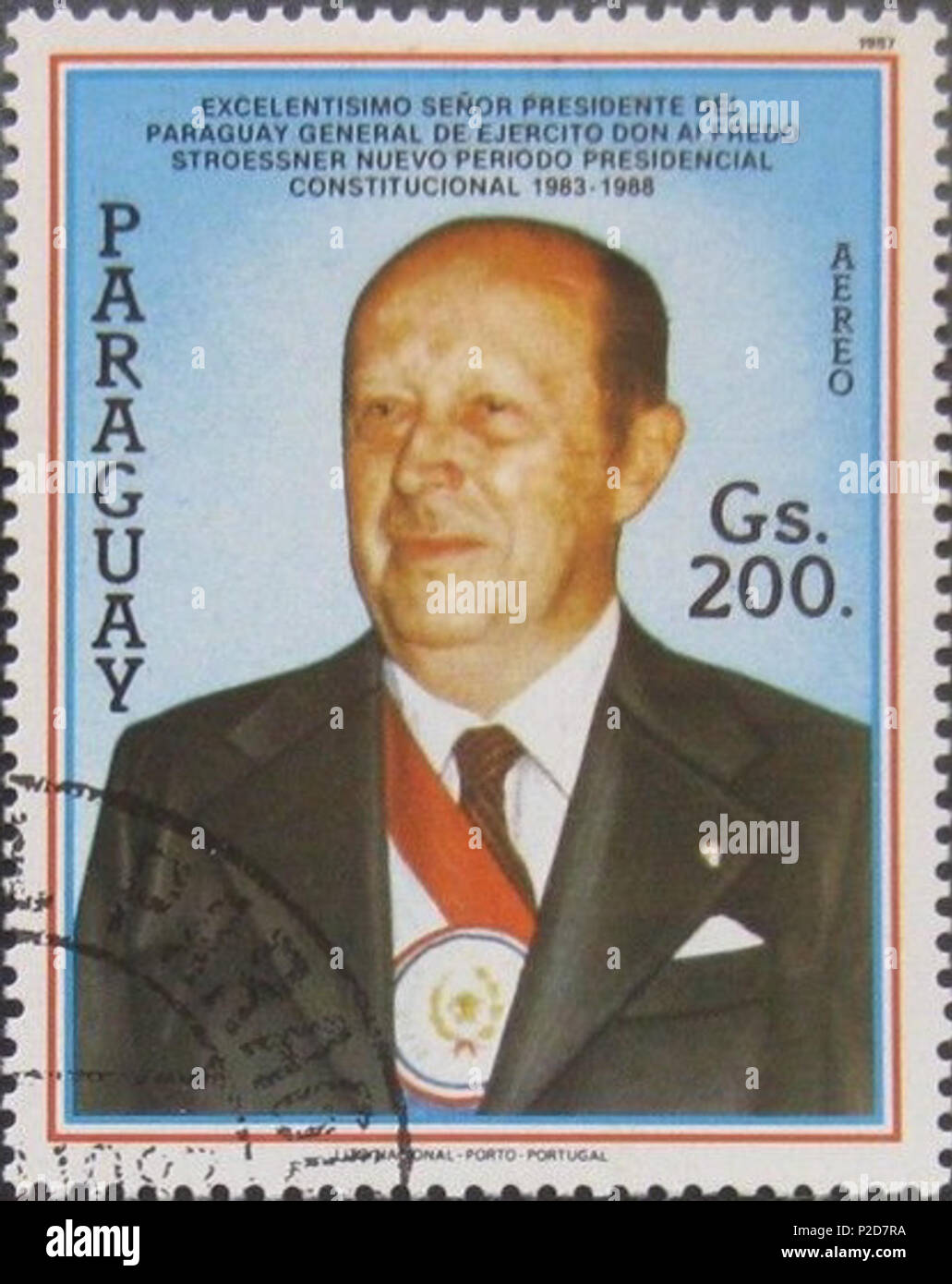 . Alfredo Stroessner . 1987. Desconocida 3 Alfredo Stroessner Paraguay