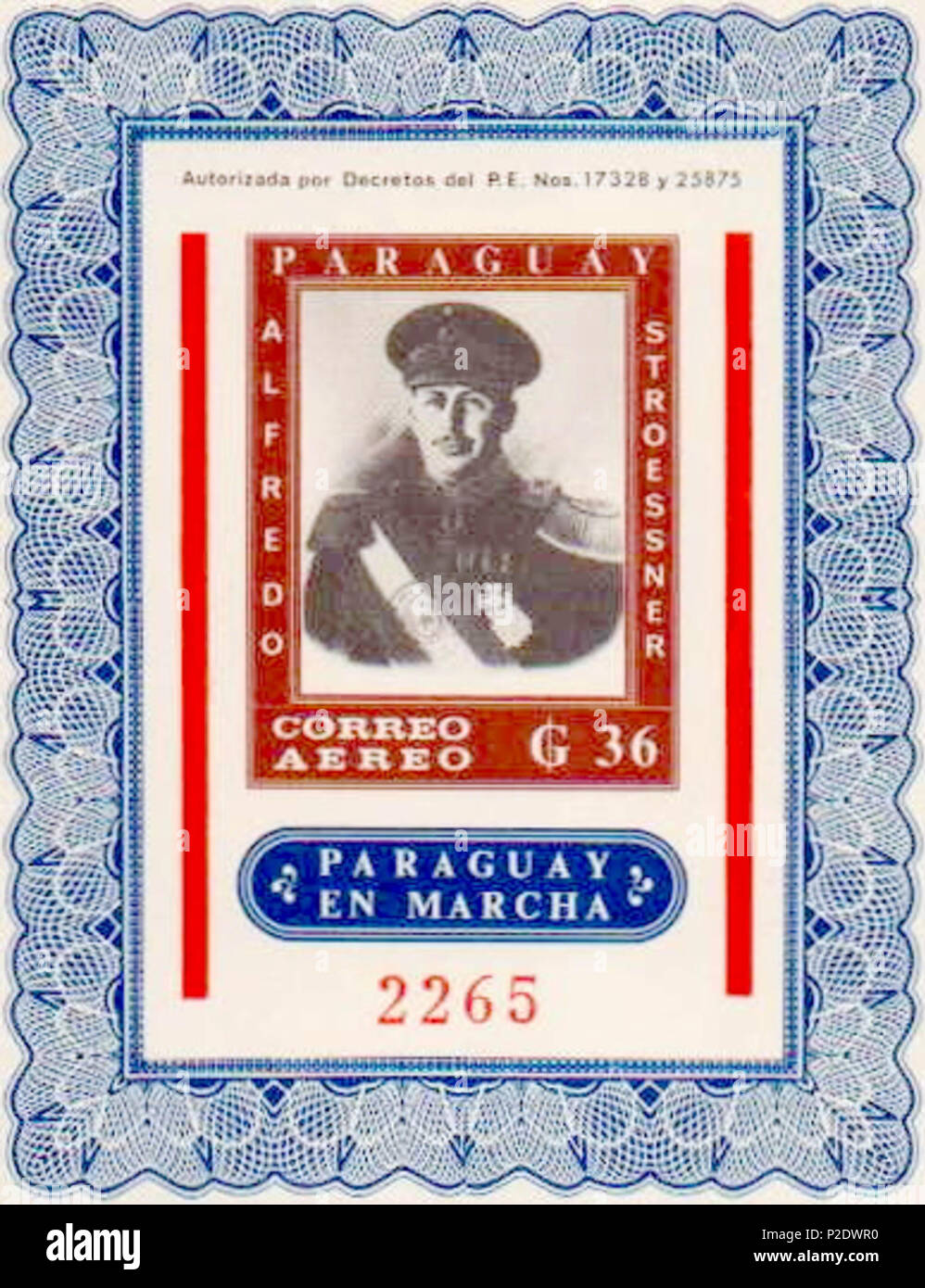 . Alfredo Stroessner . 1964. Desconocida 3 Alfredo Stroessner Paraguay