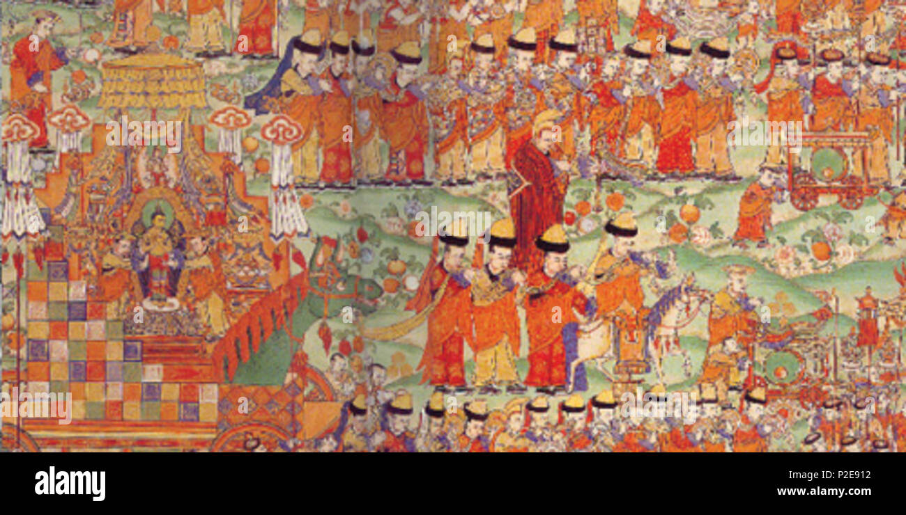 . Inglés Maitreya procesión en Lamyn Gegeen Khuree. Finales de siglo