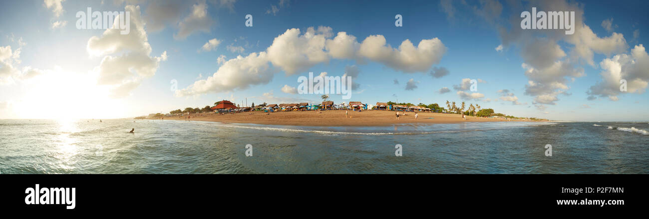 Panorama de la playa de Canggu, Bali, Indonesia Foto de stock