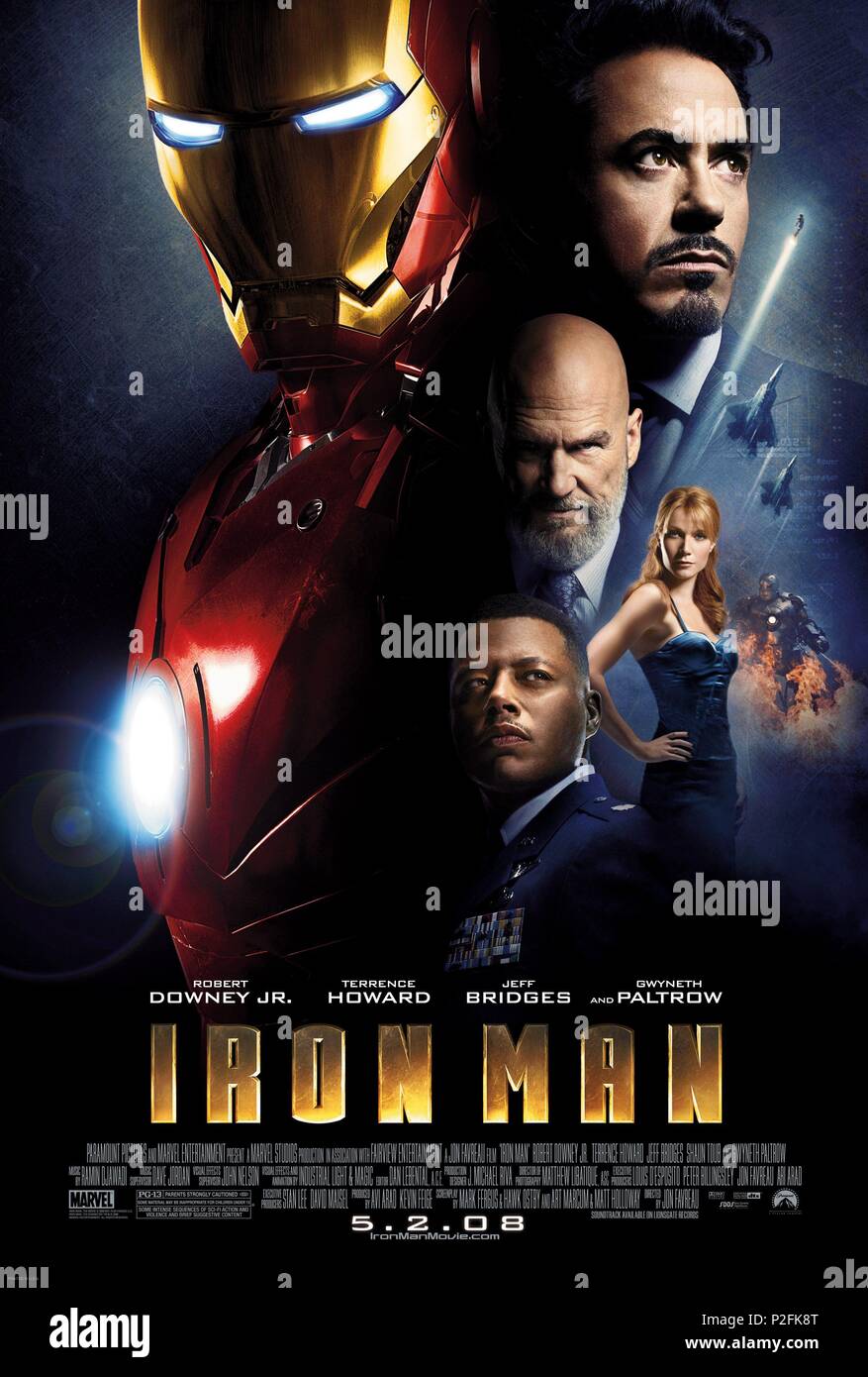 El título original de la película: EL HOMBRE DE HIERRO. Título en inglés:  Iron Man. El director de cine: Jon Favreau. Año: 2008. Crédito: Marvel  Enterprises / Álbum Fotografía de stock - Alamy