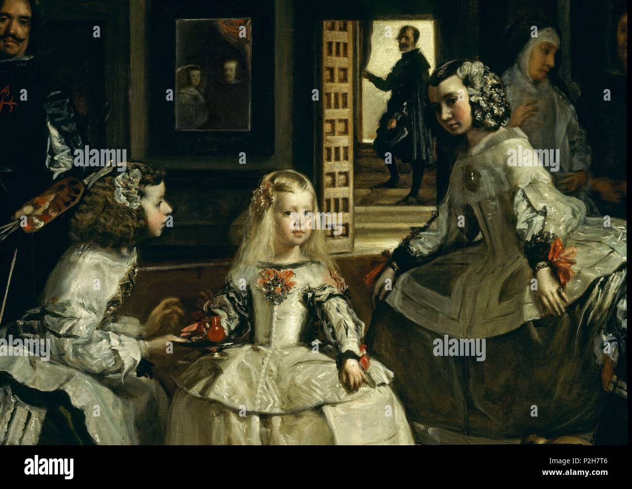 Las Meninas, o la familia de Felipe IV" (detalle), c. 1656, óleo sobre  lienzo, P01174. Autor: Diego Velázquez (1599-1660). Ubicación: MUSEO DEL  PRADO-PINTURA, Madrid, España Fotografía de stock - Alamy