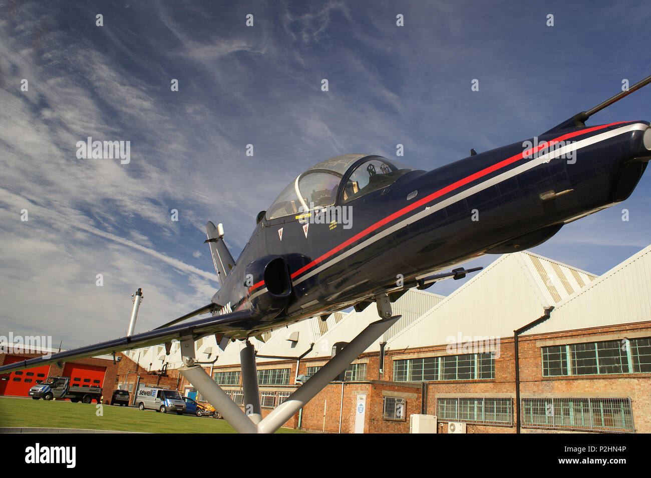 Brough Aerodrome, fábrica de aviones Foto de stock