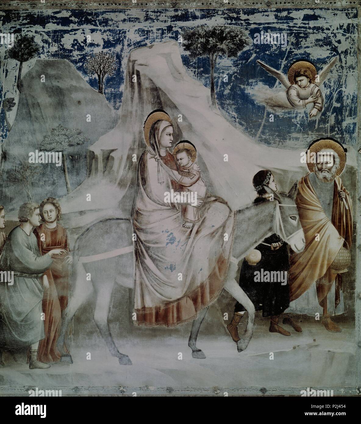 LA Huida a Egipto - 1302-1305 - fresco - Trecento italiano - Escuela  Florentina. Autor: Giotto di Bondone (1266-1337). Ubicación: Capilla de los  Scrovegni, Padua, Italia Fotografía de stock - Alamy