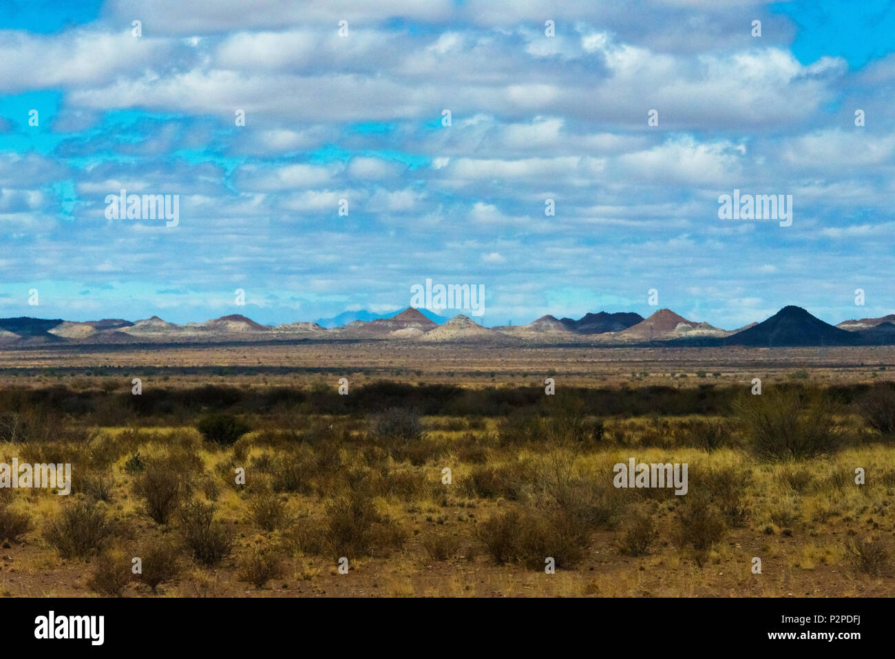 Paisaje del desierto de Kalahari, Región Karas, Namibia Foto de stock