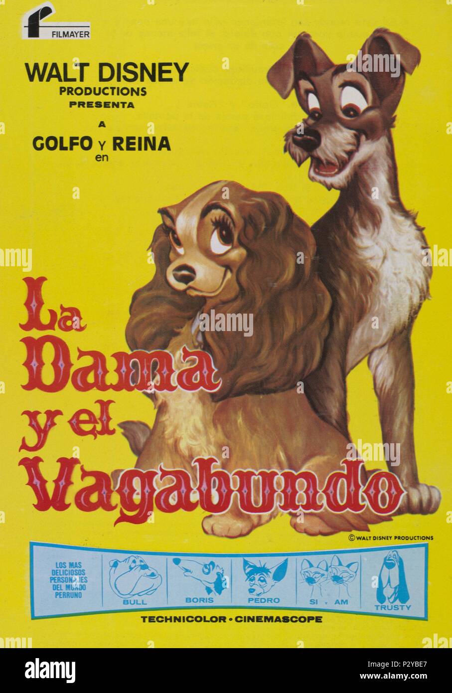 La dama y el vagabundo editorial stock image. Image of film - 172789849