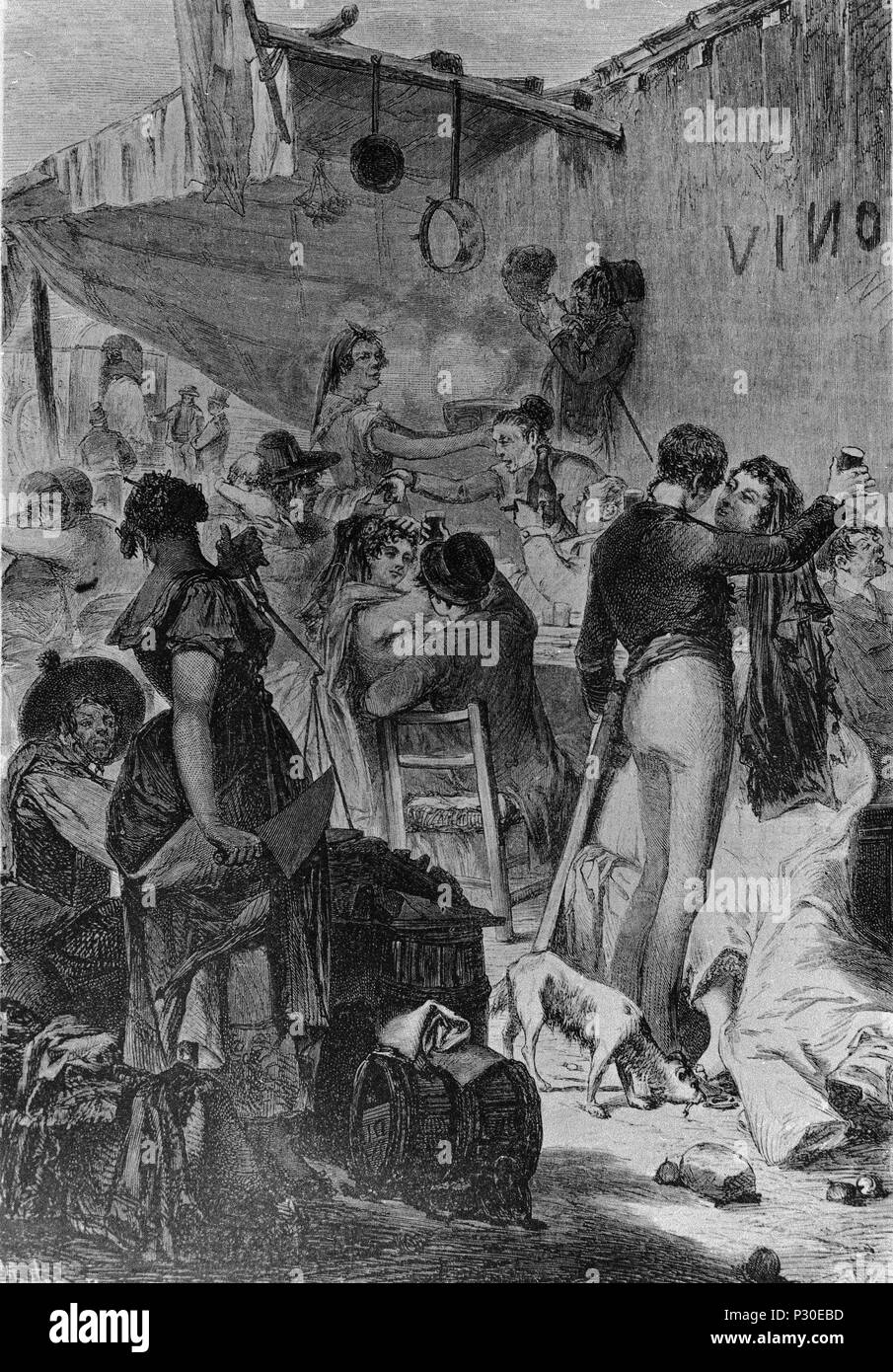 Resultado de imagen de UNA JUERGA EN VALLECAS 1870