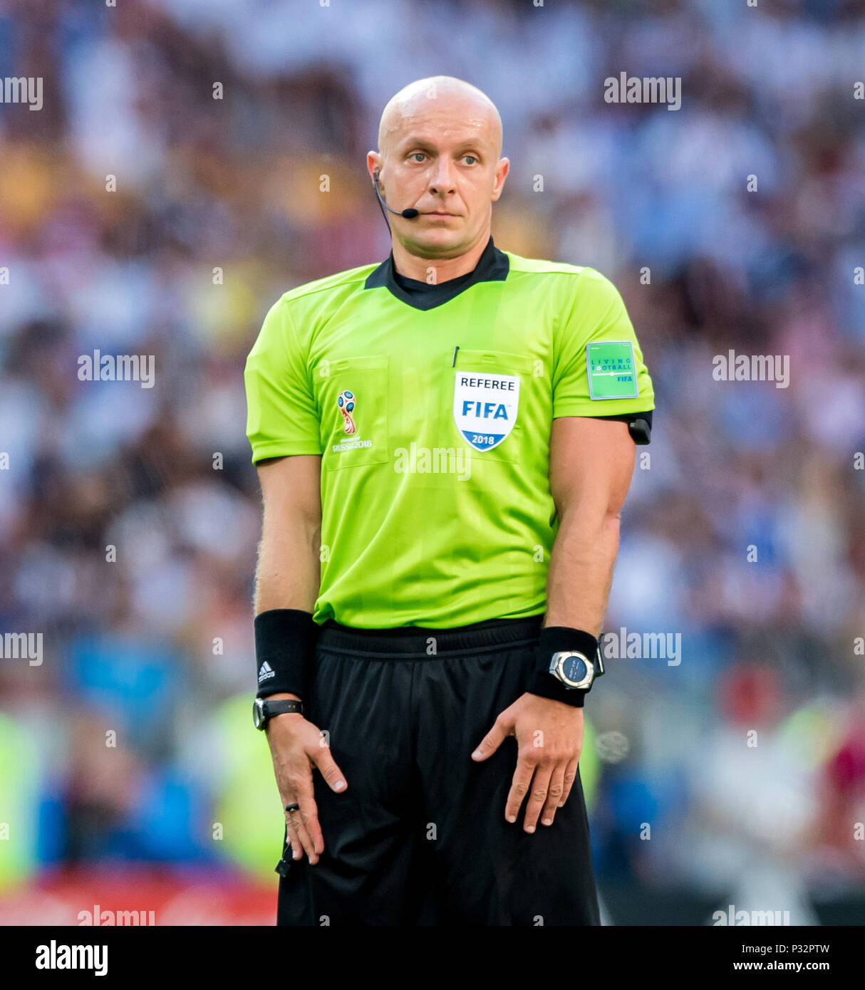 Moscu Russland 16 De Junio De 2018 Arbitro Szymon Marciniak Polonia Ges Campeonato Mundial De Futbol De 2018 Rusia Argentina Islandia 16 06 2018 Ges Soccer Futbol Worldcup 2018 Rusia Argentina Vs Islandia Ciudad 16 De Junio De