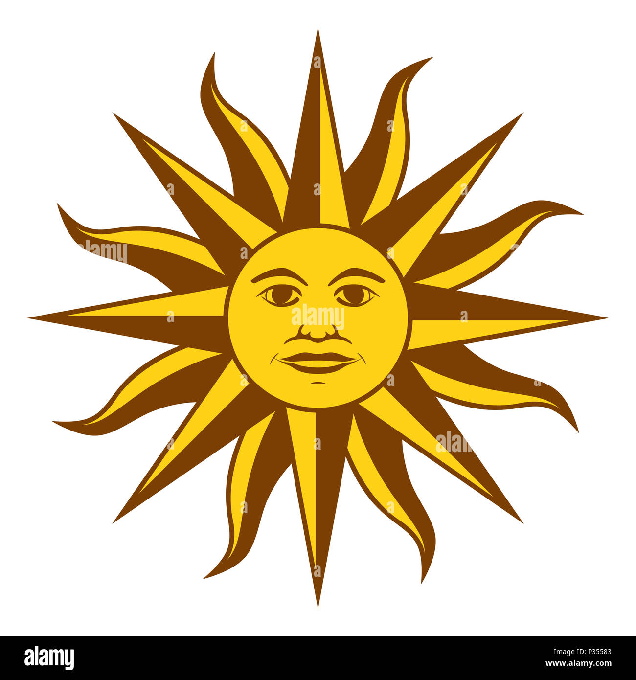 Sol de Mayo, español Sol de Mayo, un emblema nacional del Uruguay sobre