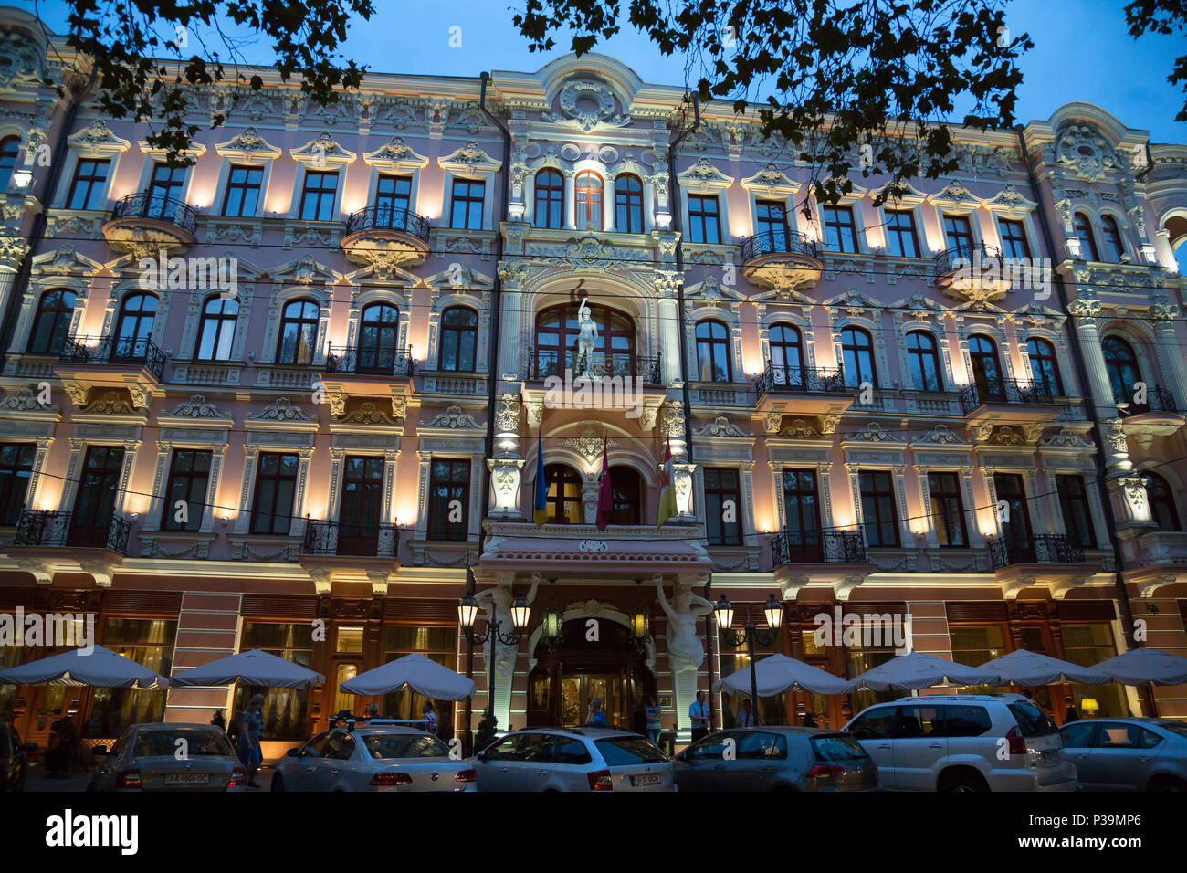 Odesa, Ucrania, el Hotel Bristol en el centro histórico de la ciudad Foto de stock