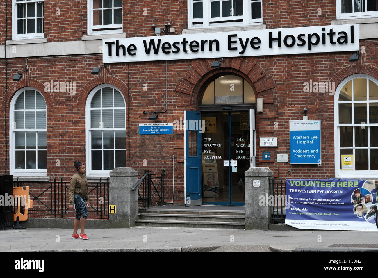 El Western Eye Hospital, Londres, Reino Unido. Foto de stock