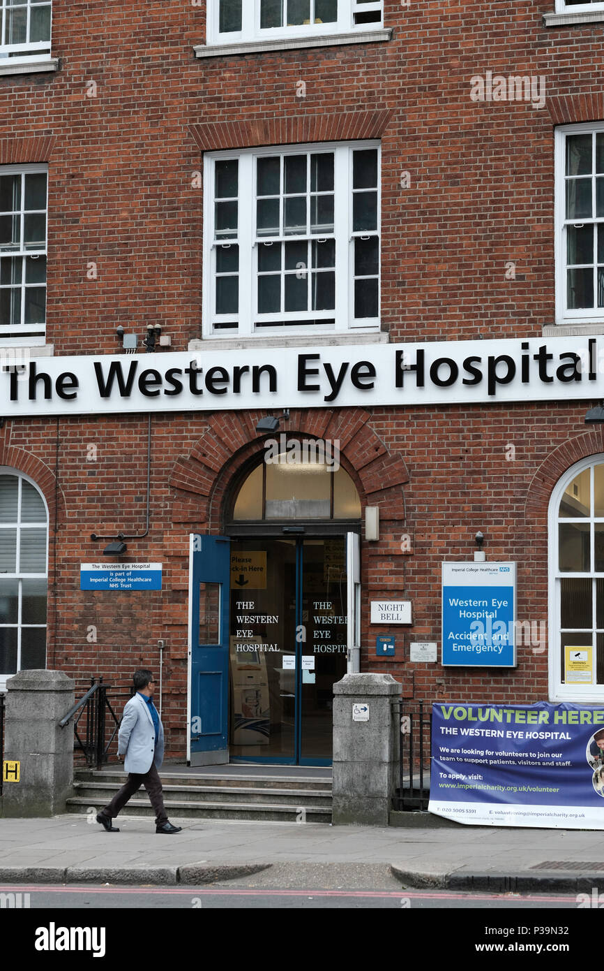 El Western Eye Hospital, Londres, Reino Unido. Foto de stock
