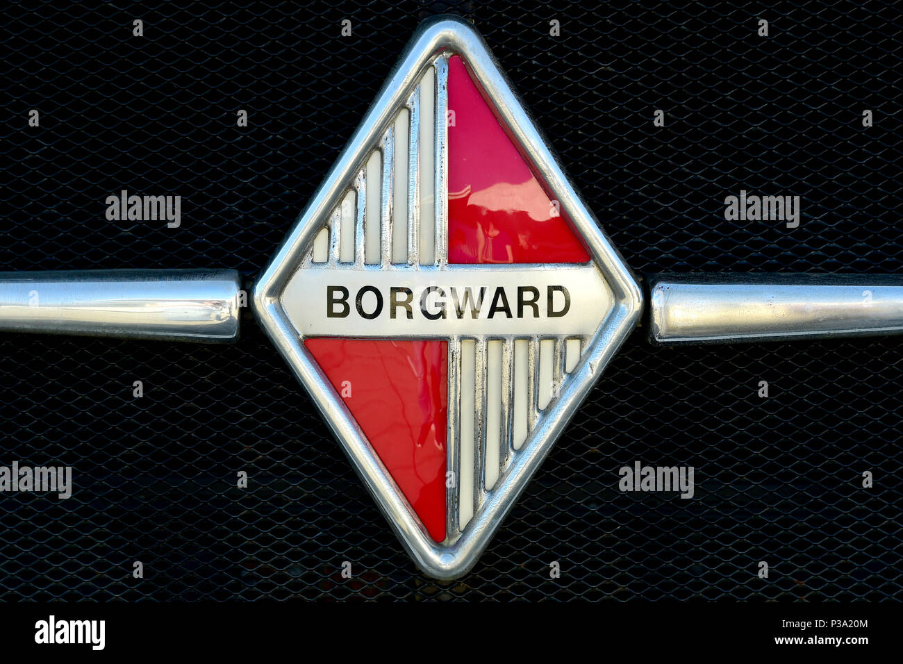 Borgward de Bremen, Alemania, el logotipo de marca en la reunión Borgward Foto de stock