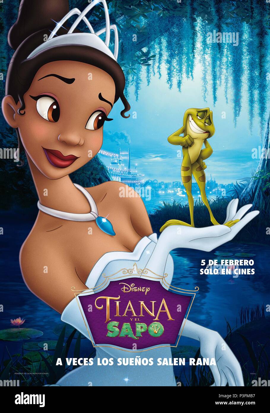 El título original de la película: LA PRINCESA Y EL SAPO. Título en inglés:  Rana, la