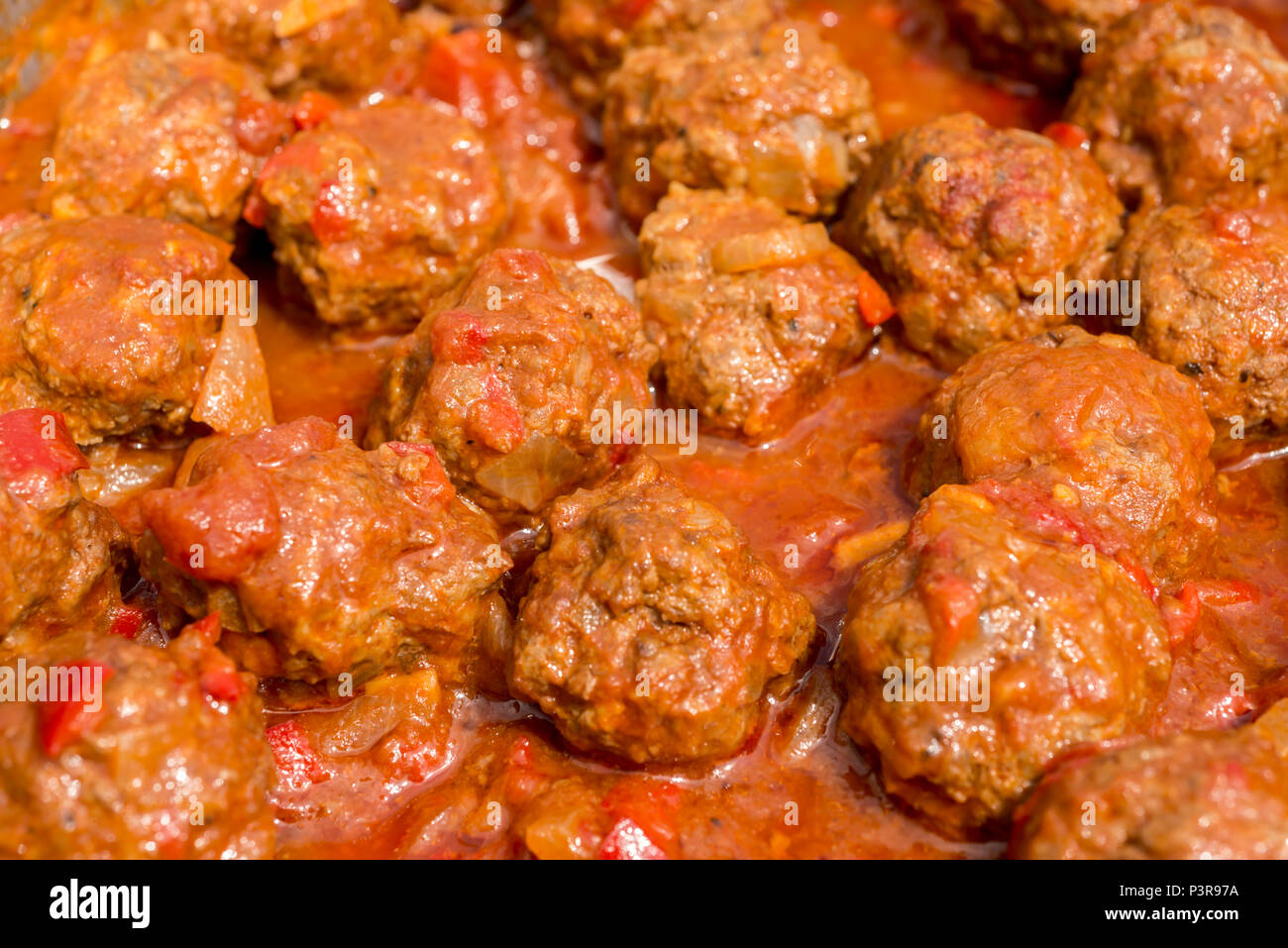 Albóndigas con salsa de tomate Foto de stock