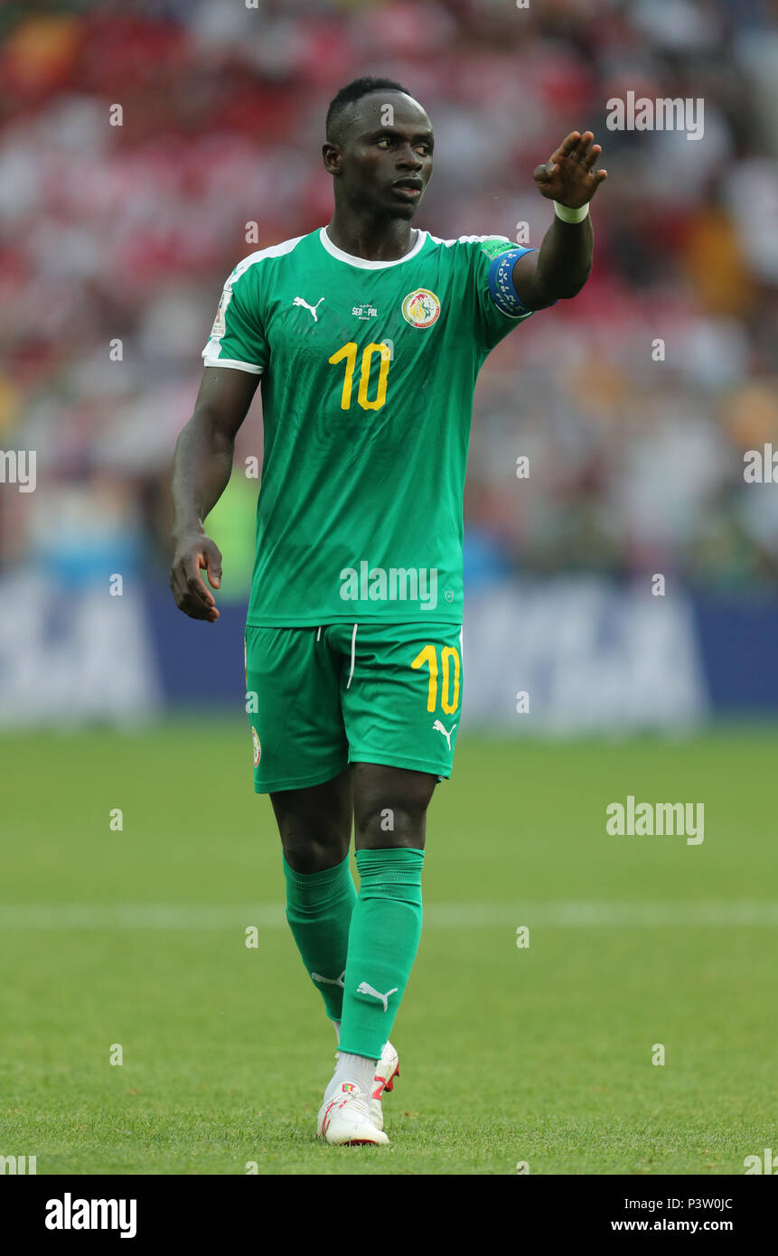 Sadio Mane SENEGAL POLONIA V SENEGAL, 2018 FIFA World Cup Rusia 19 de junio de 2018 GBC8371 v Polonia Senegal 2018 Copa Mundial de FIFA Estadio Spartak Moscú