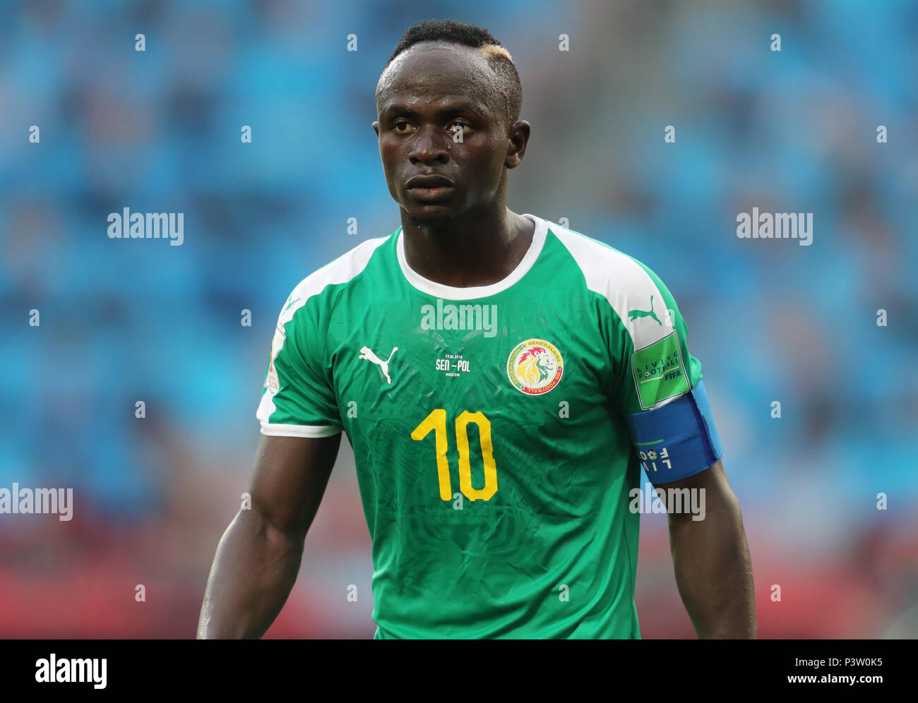Sadio Mane SENEGAL V 2018 FIFA World en Rusia el 19 de junio de 2018 GBC8375 v Polonia Senegal 2018 Copa Mundial de la FIFA Estadio Spartak de Moscú
