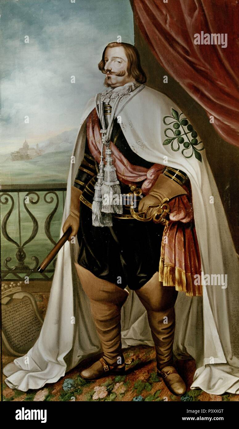 RETRATO DEL CONDE DUQUE DE OLIVARES SIGLO XVII. Autor Anónimo