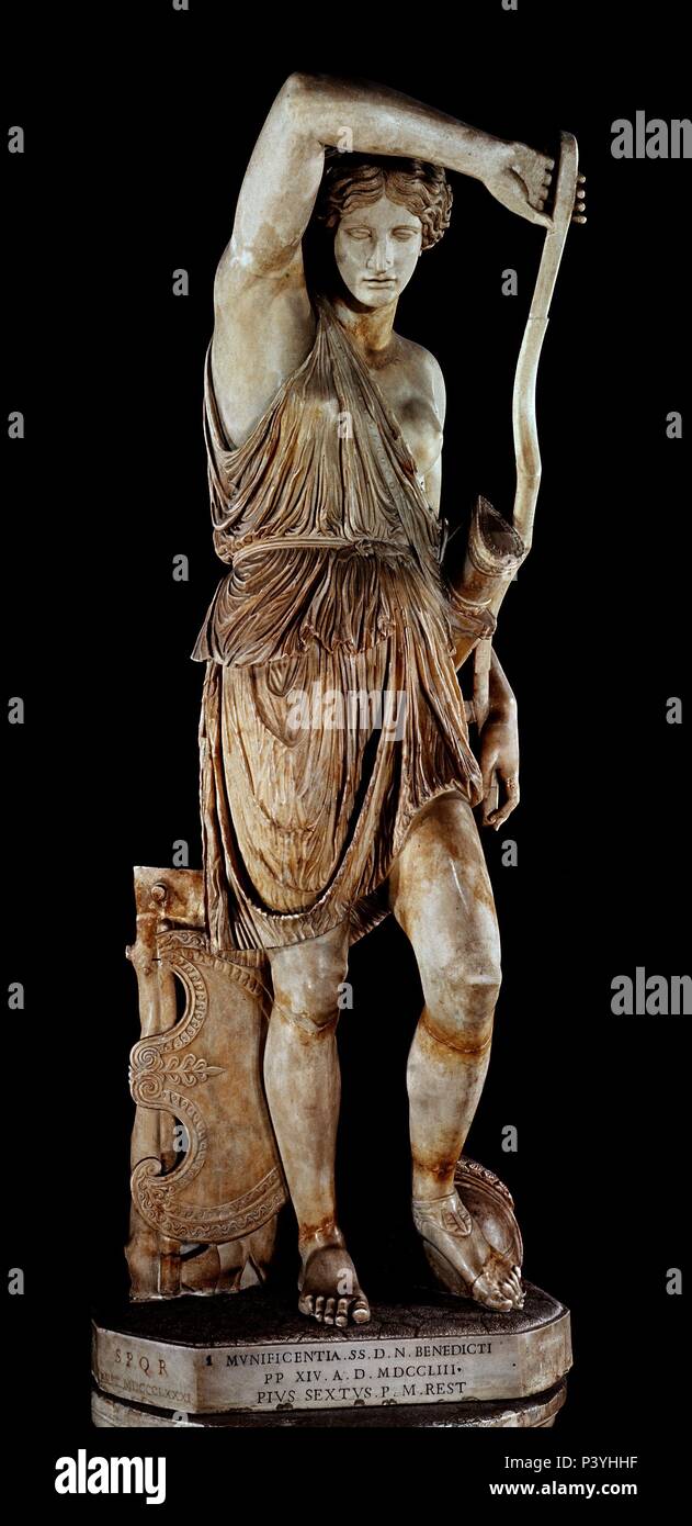 Escuela griega. Amazone. c. 450 A.C.. Roma, los Museos Capitolinos. Autor: Fidias (5%. Aec). Ubicación: El Museo Capitolino, Roma, Italia. Foto de stock