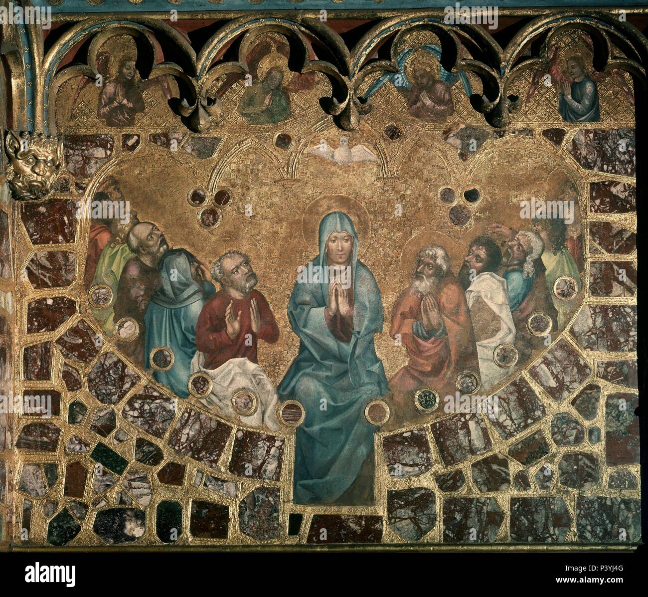 CAPILLA DE San Wenceslao - "PENTECOSTES". Ubicación: CATEDRAL DE SAN VITO, Praga, República Checa. Foto de stock
