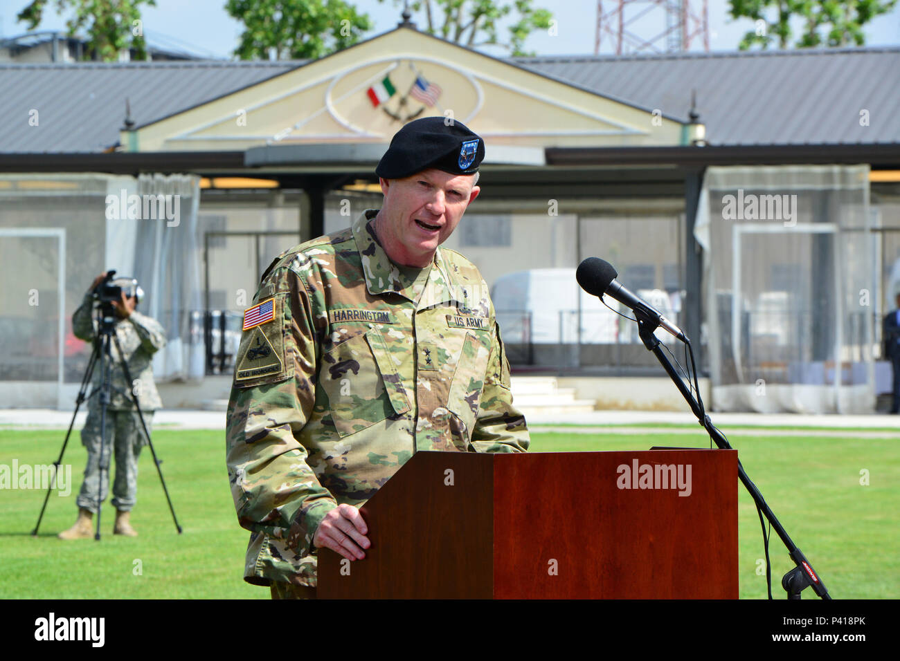 Comandante general maj gen joseph harrington fotografías e imágenes de