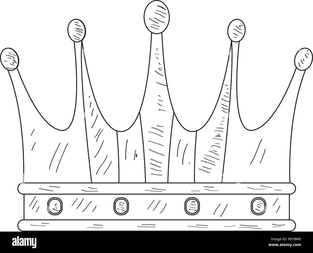 Corona rey croquis Imágenes vectoriales de stock Página 2 Alamy