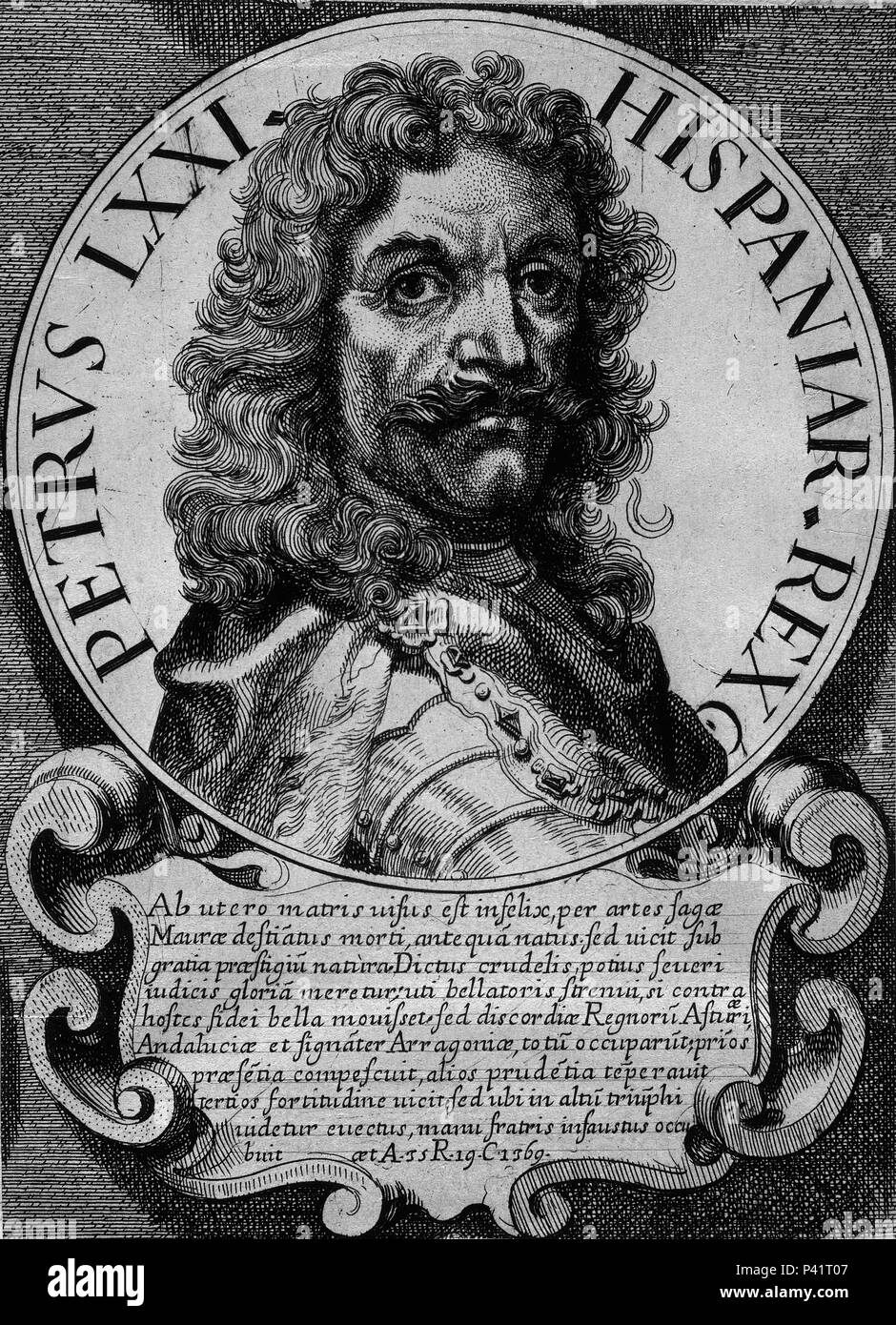 PEDRO I (13341369) REY DE CASTILLA Y LEÓN efigies serie ET REGUM