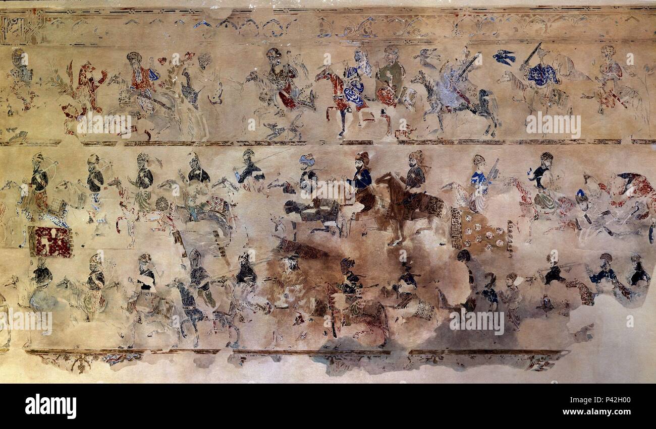 Pinturas Murales De La Casa Del Partal Siglo Xiv Pintura