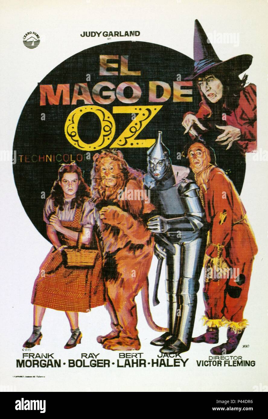 El título original de la película: EL MAGO DE OZ. Título en inglés: EL MAGO  DE OZ. El director de cine: Victor Fleming. Año: 1939. Crédito: M.G.M /  Álbum Fotografía de stock - Alamy