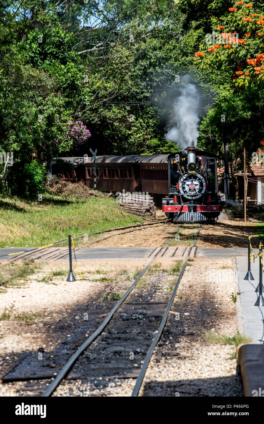 Maria Fumaça Trem turístico São João del Rey Tiradentes chegando na Estação Ferroviária de Maria Fumaça Trem turístico São João del Rey Tiradentes chegando na Estação Ferroviária de