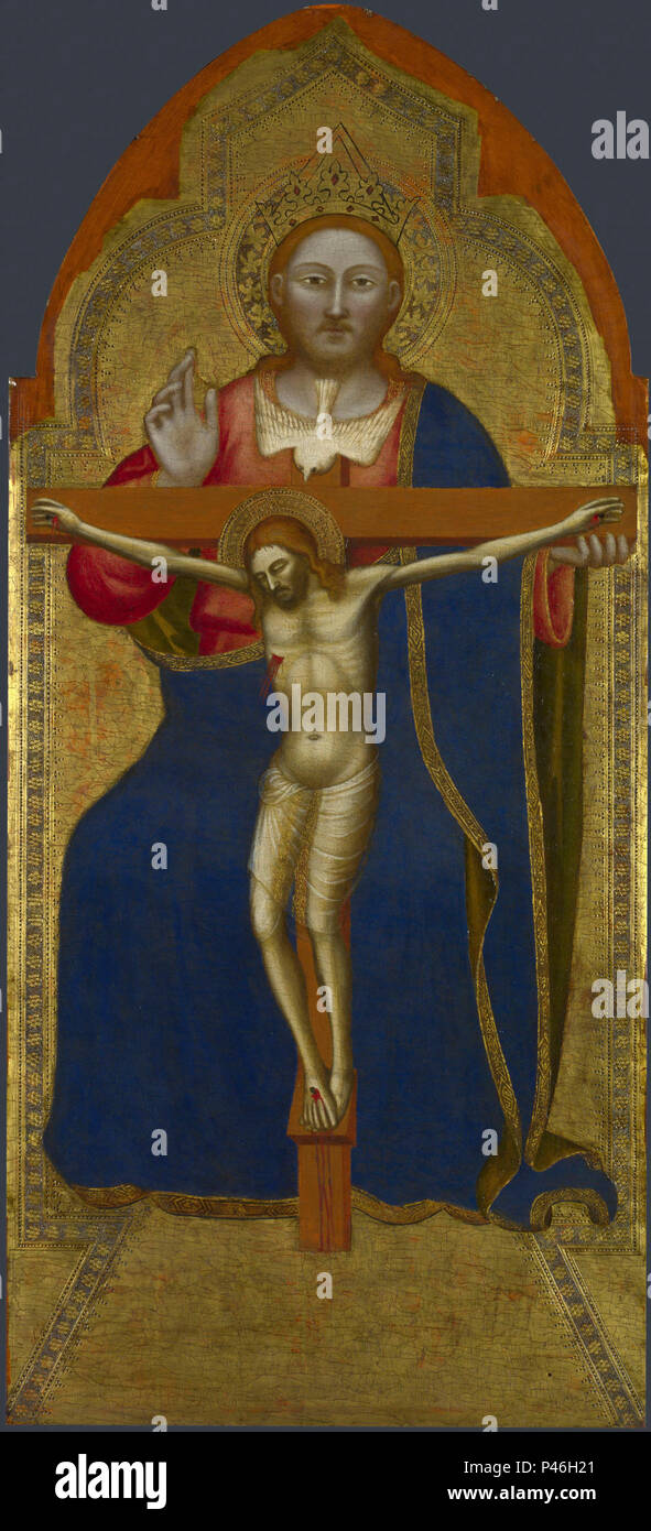 11 Jacopo di Cione Políptico de San Pier Maggiore, detalle. Londres 1370-71 NG. Foto de stock