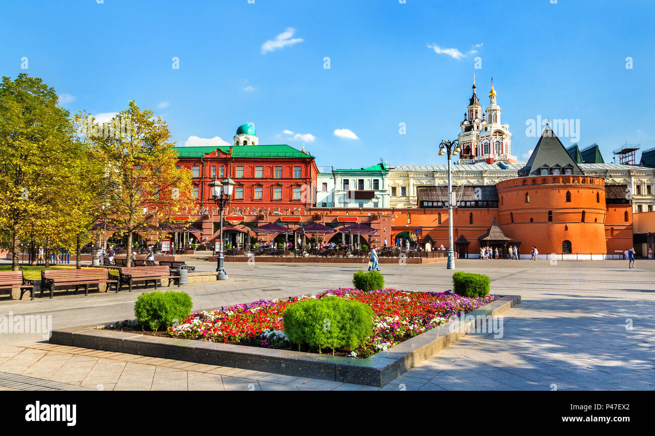 La Plaza de la revolución en Moscú, Rusia Foto de stock