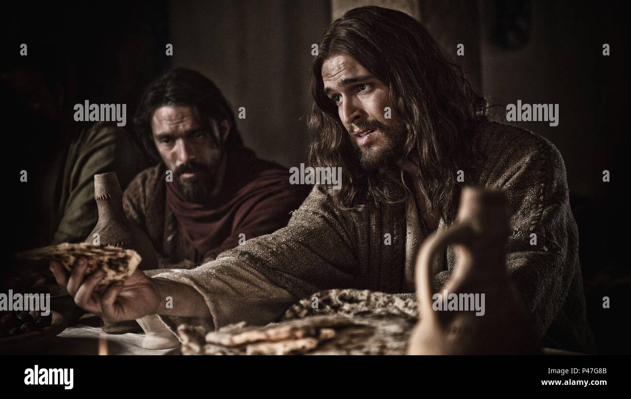 El título de la película original: la Biblia. Título en inglés: LA BIBLIA. El director de cine: Tony Mitchell. Año: 2013. Estrellas: DIOGO Morgado. Crédito: History Channel / Álbum Foto de stock