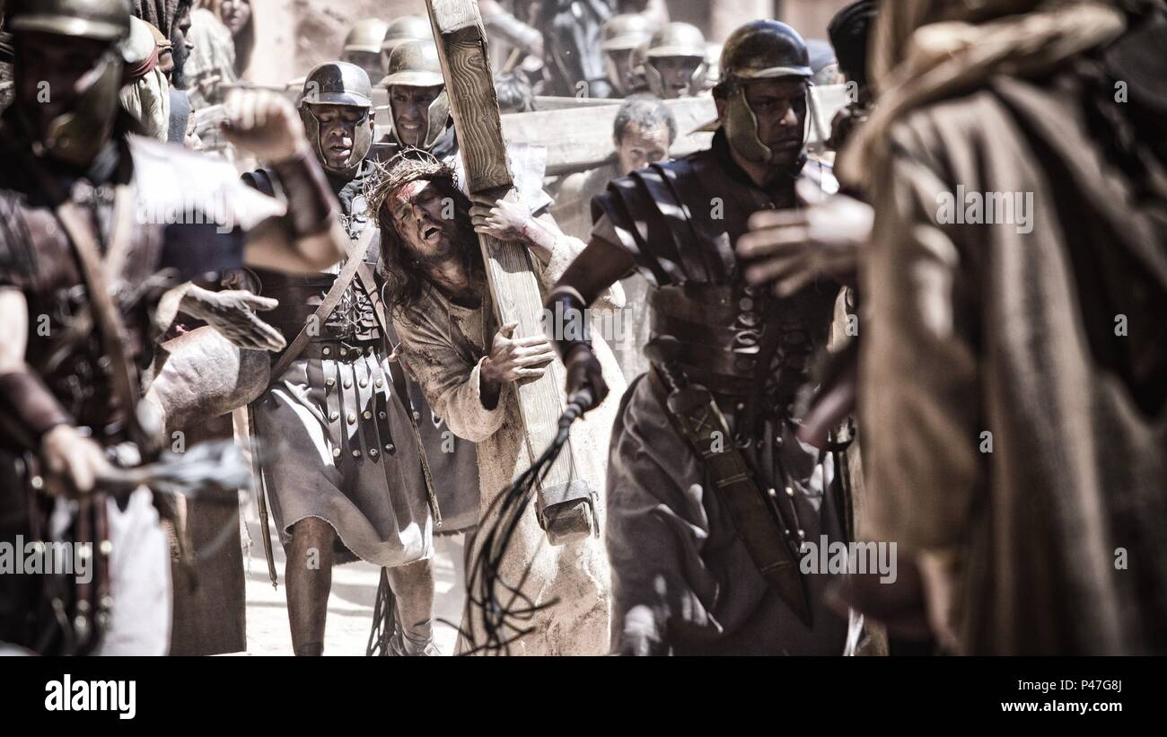 El título de la película original: la Biblia. Título en inglés: LA BIBLIA. El director de cine: Tony Mitchell. Año: 2013. Estrellas: DIOGO Morgado. Crédito: History Channel / Álbum Foto de stock