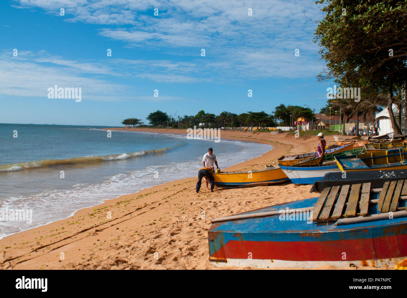 13/02/2015-Serra es Praia de Manguinhos- Imagens da Praia de Manguinhos , localizada no Município da Serra.Foto Vinicius Moraes / Fotoarena. Foto de stock