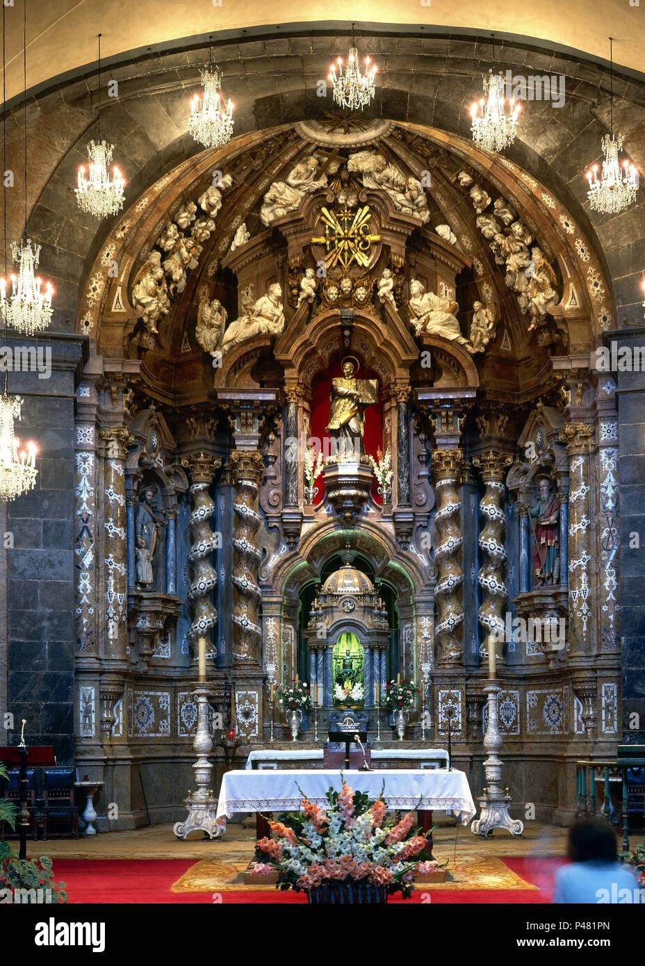 RETABLO MAYOR barroco. Ubicación Monasterio de San Ignacio de Loyola, Guipúzcoa, España