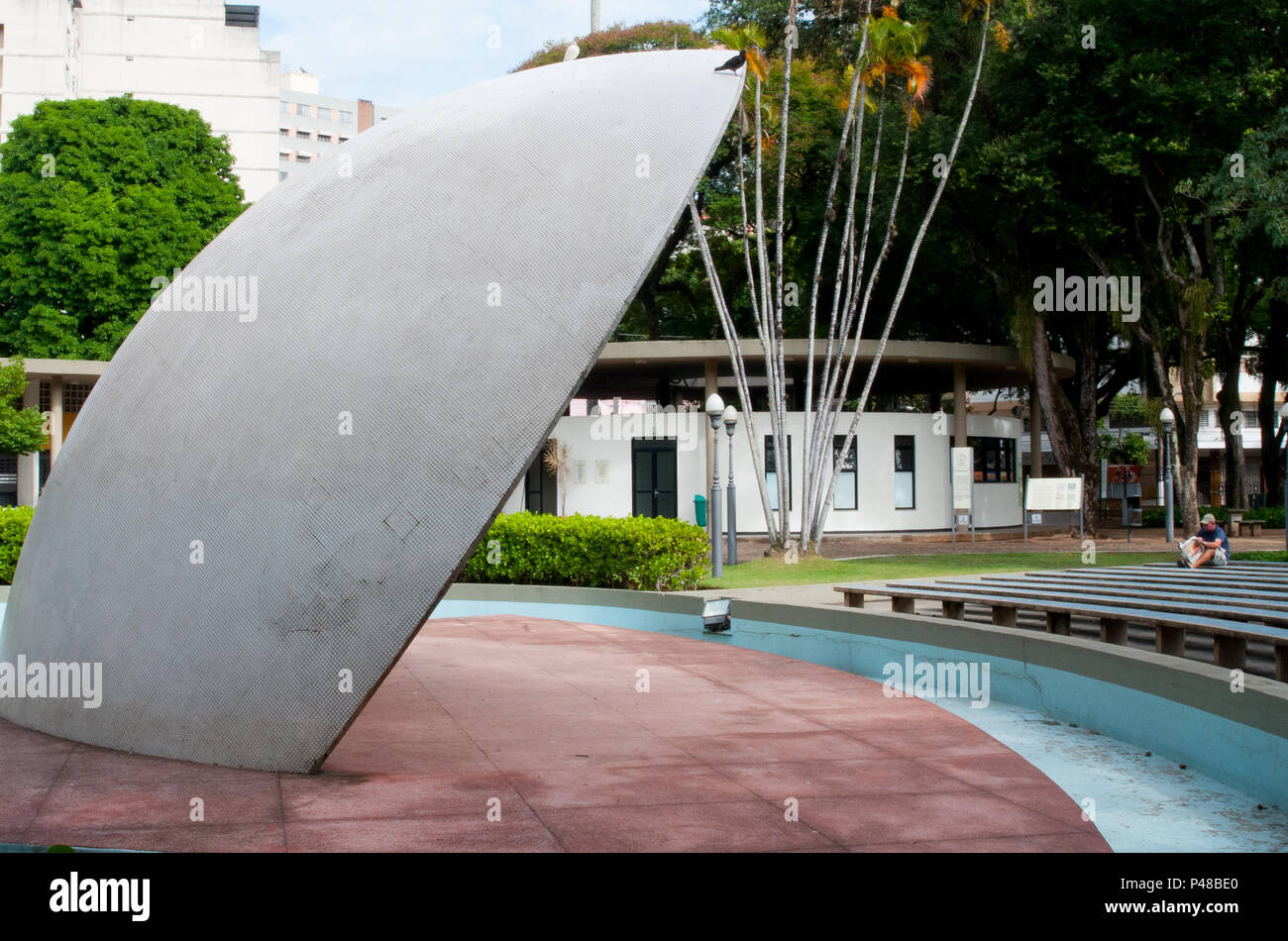 Vitória,ES-24.03.2015-Concha Acústica de Vitória-Localizada no interior do Parque Moscoso, por Francisco Bolonha projetada e tombada como Patrimônio Histórico e material em 1986.Foto:Vinicius Moraes/Fotoarena. Foto de stock