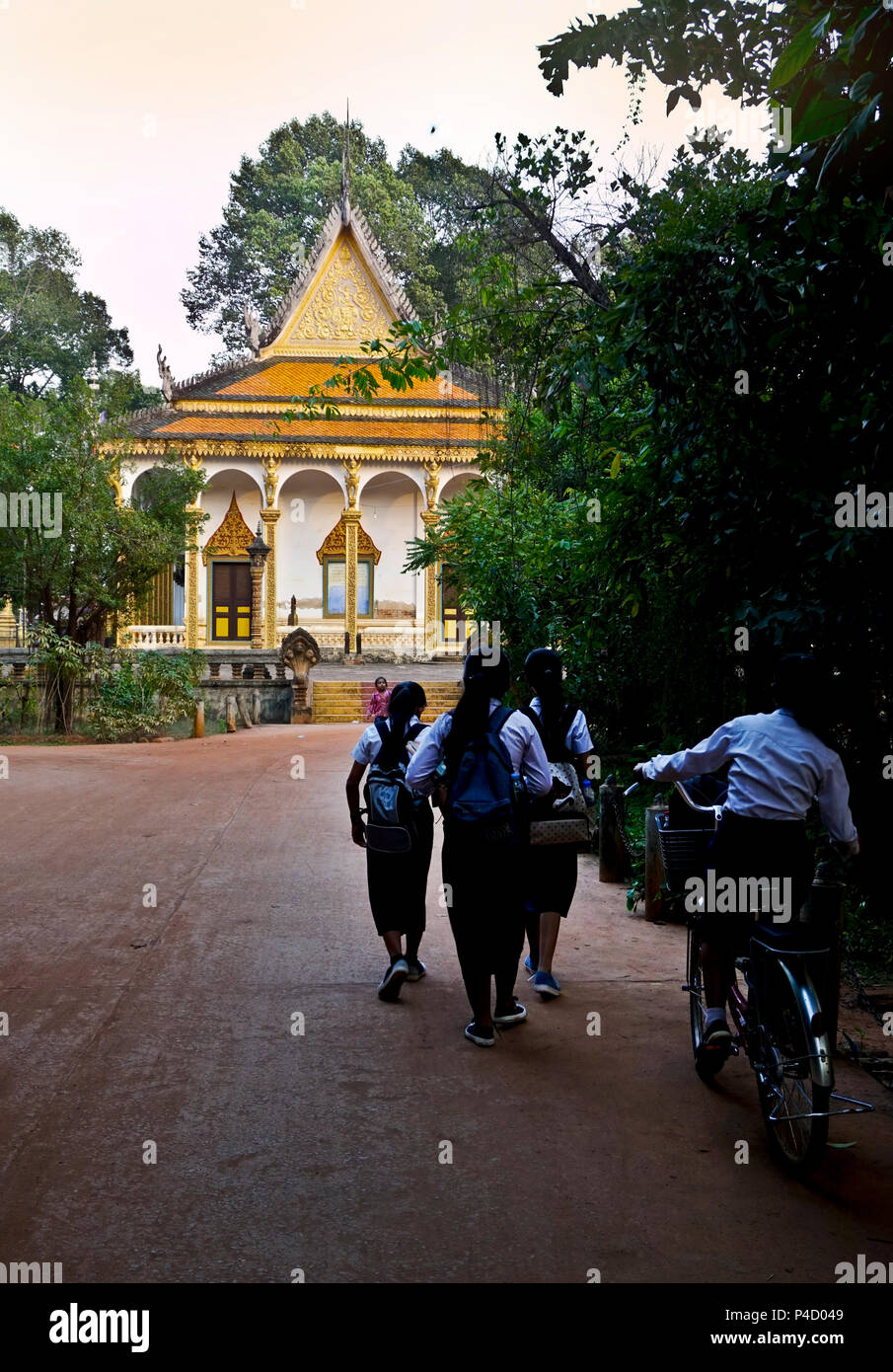 El templo de Wat Preah Un Kau Saa en Siem Reap, Camboya Foto de stock