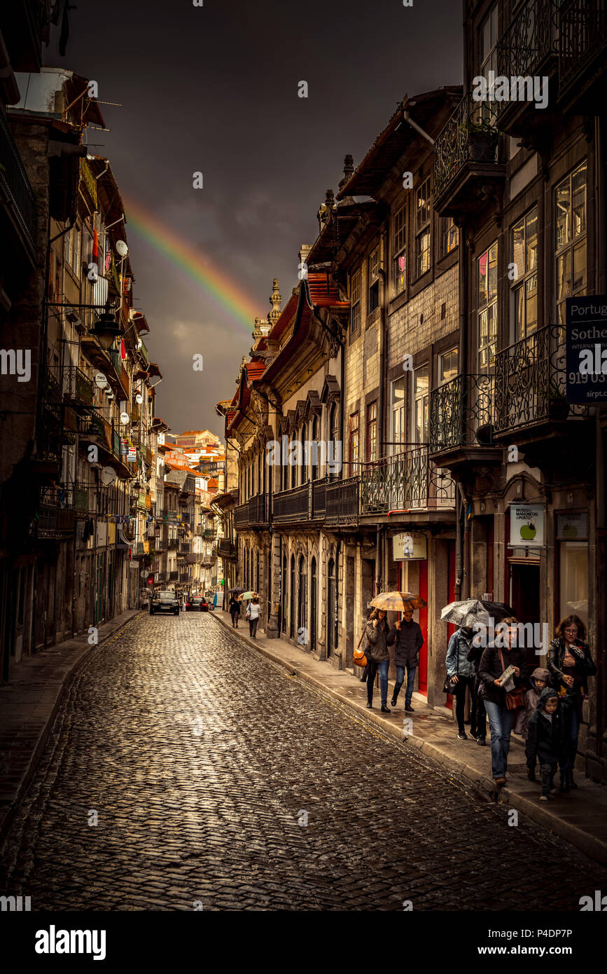 Europa, Portugal, Porto, el Altstadt Foto de stock
