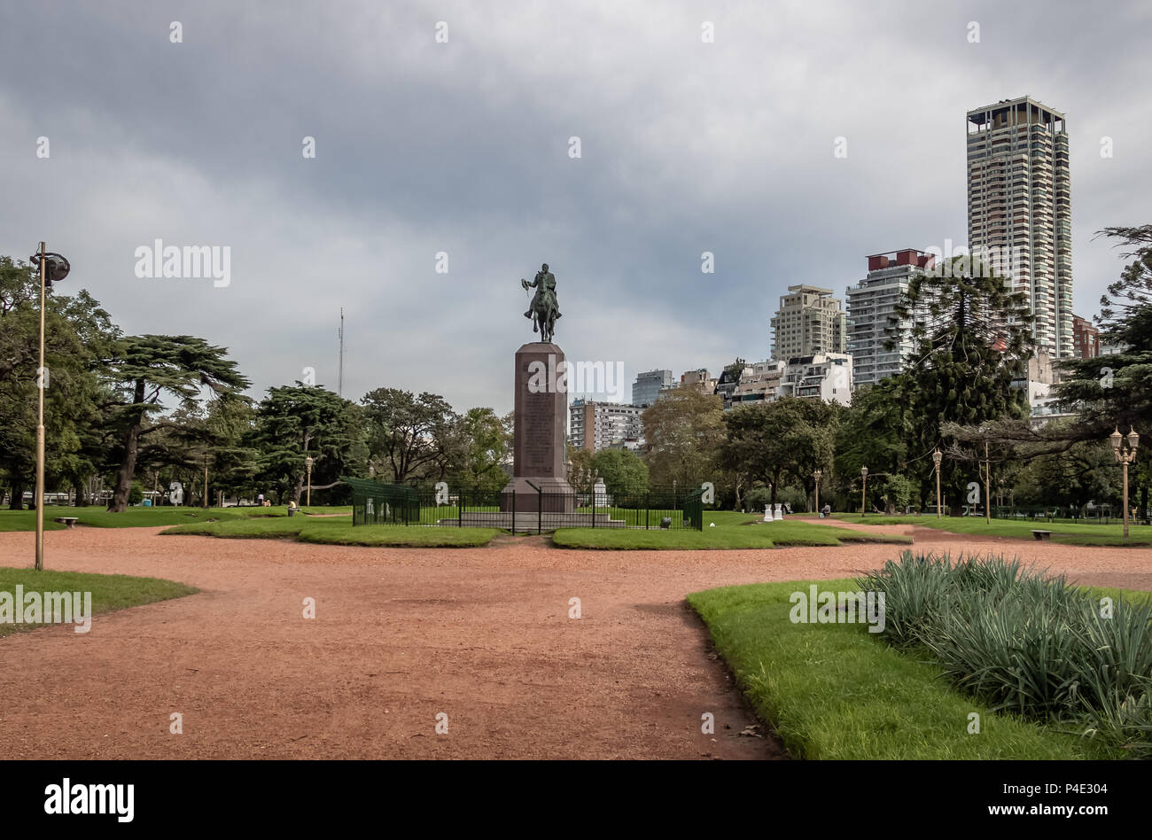 Seeber Square (Plaza Seeber) en Palermo - Buenos Aires, Argentina Foto de stock
