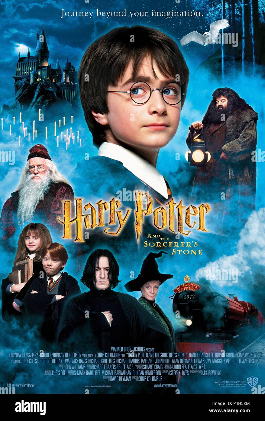 El título original de la película: HARRY POTTER Y LA PIEDRA FILOSOFAL.  Título en inglés: HARRY POTTER Y LA PIEDRA FILOSOFAL. El director de cine:  Chris Columbus. Año: 2001. Crédito: 1492 Pictures/Heyday