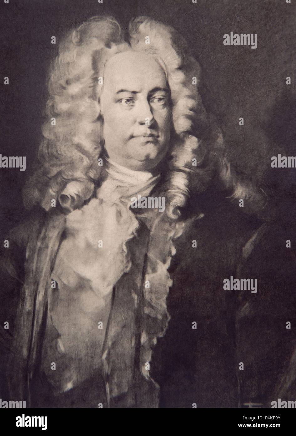 GEORGE FEDERICK Händel (1685-1759), compositor alemán. Autor: TRUMPF. Foto de stock