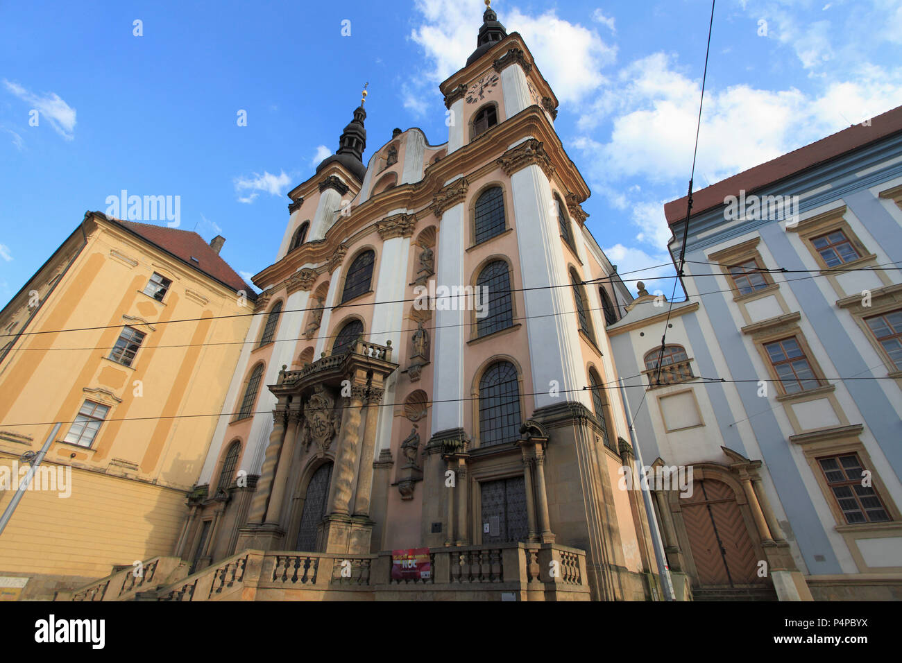 República Checa, Moravia, Olomouc, Nuestra Señora de las Nieves, iglesia, Foto de stock