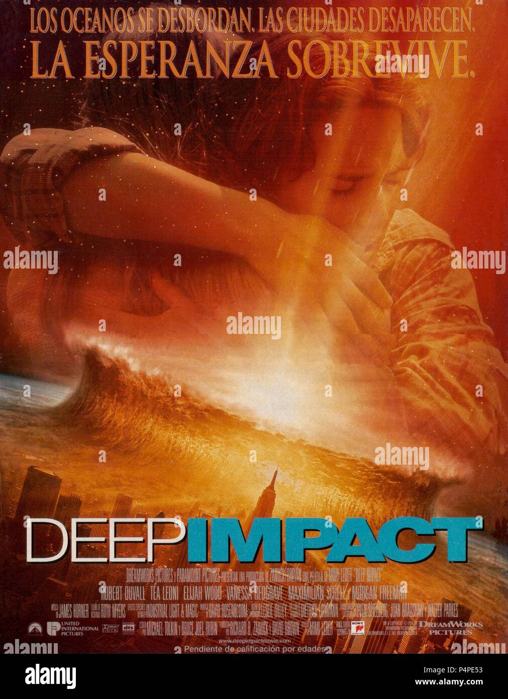 El título de la película original: Deep Impact. Título en inglés: Deep Impact. El director de cine: MIMI LEDER. Año: 1998. Crédito: Paramount Pictures / Álbum Foto de stock