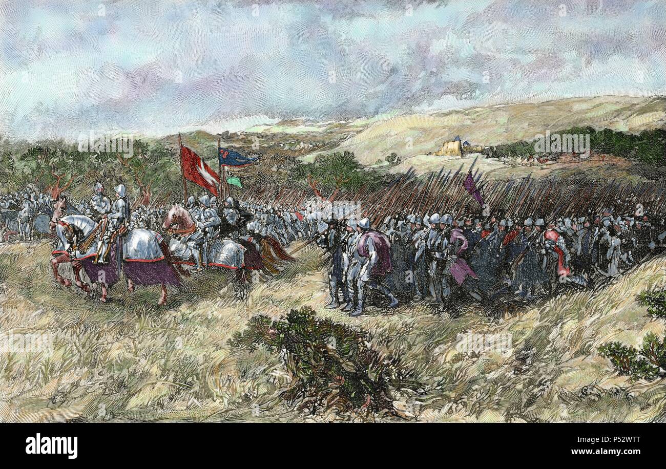 Las cruzadas. Siglo 12. El ejército de los cruzados. Grabado de color  basado en una pintura de Sir John Gilbert Fotografía de stock - Alamy