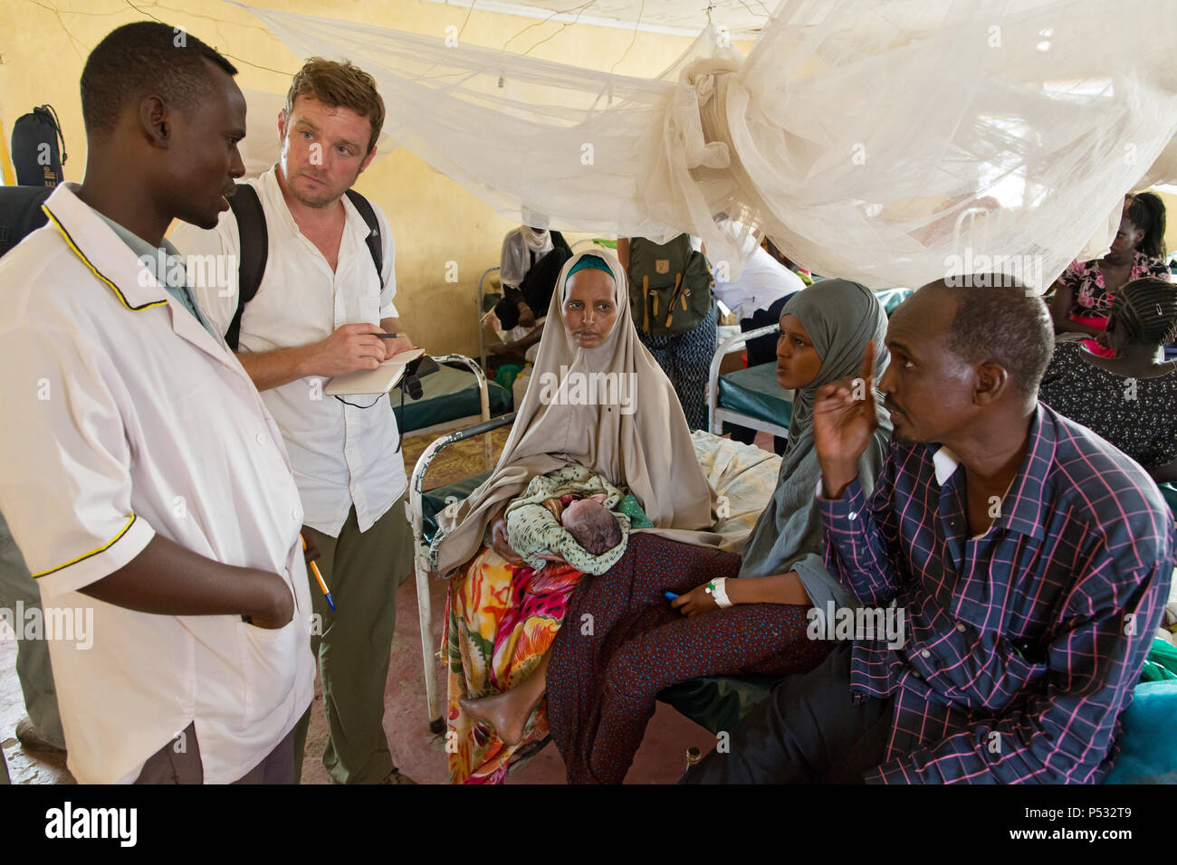 Kakuma, Kenya - estación del parto materno Johanniter ayuda extranjera en el campamento de refugiados de Kakuma. Foto de stock