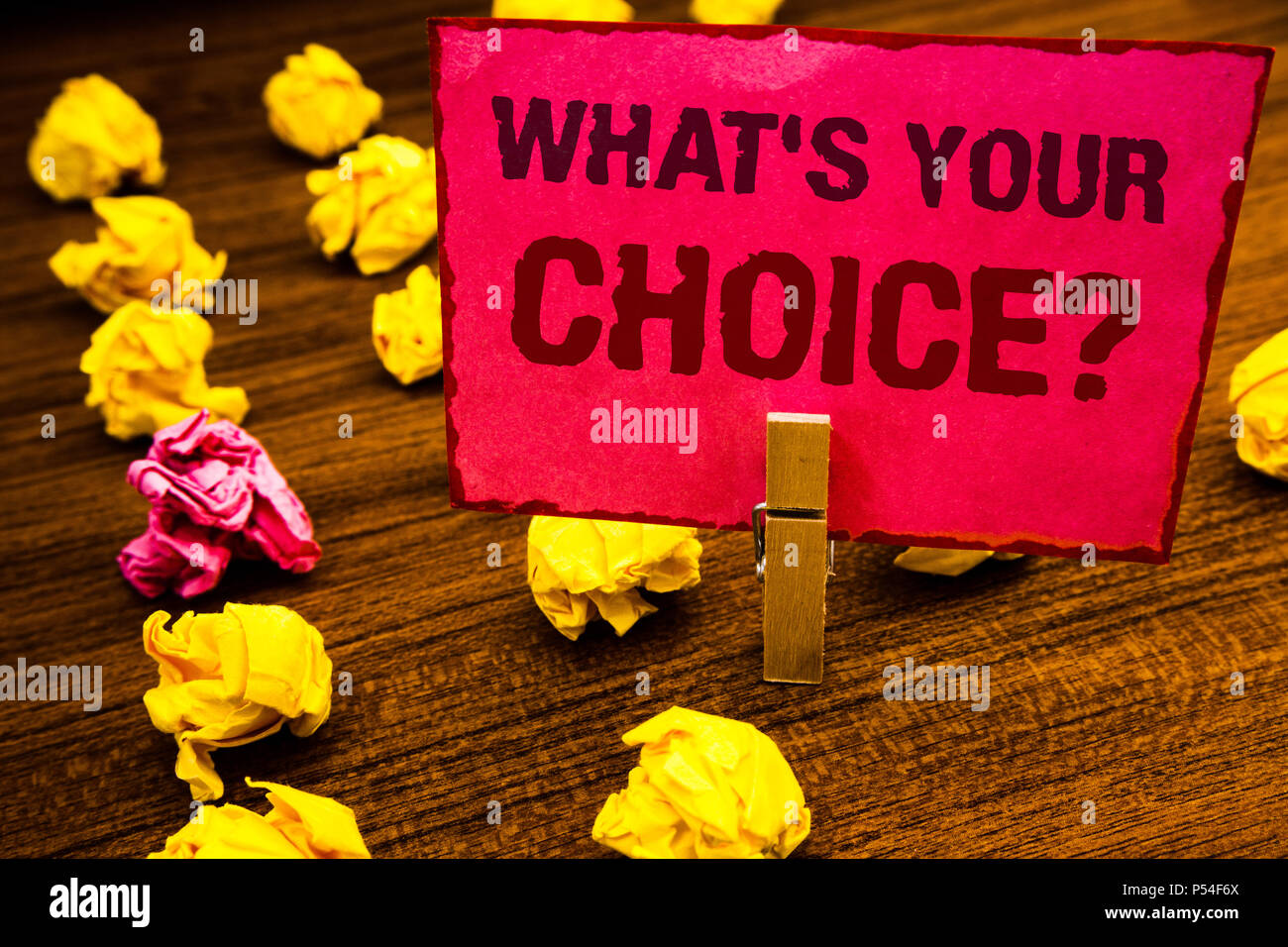 Escritura a mano Conceptual Mostrando ¿Cuál es tu pregunta de elección