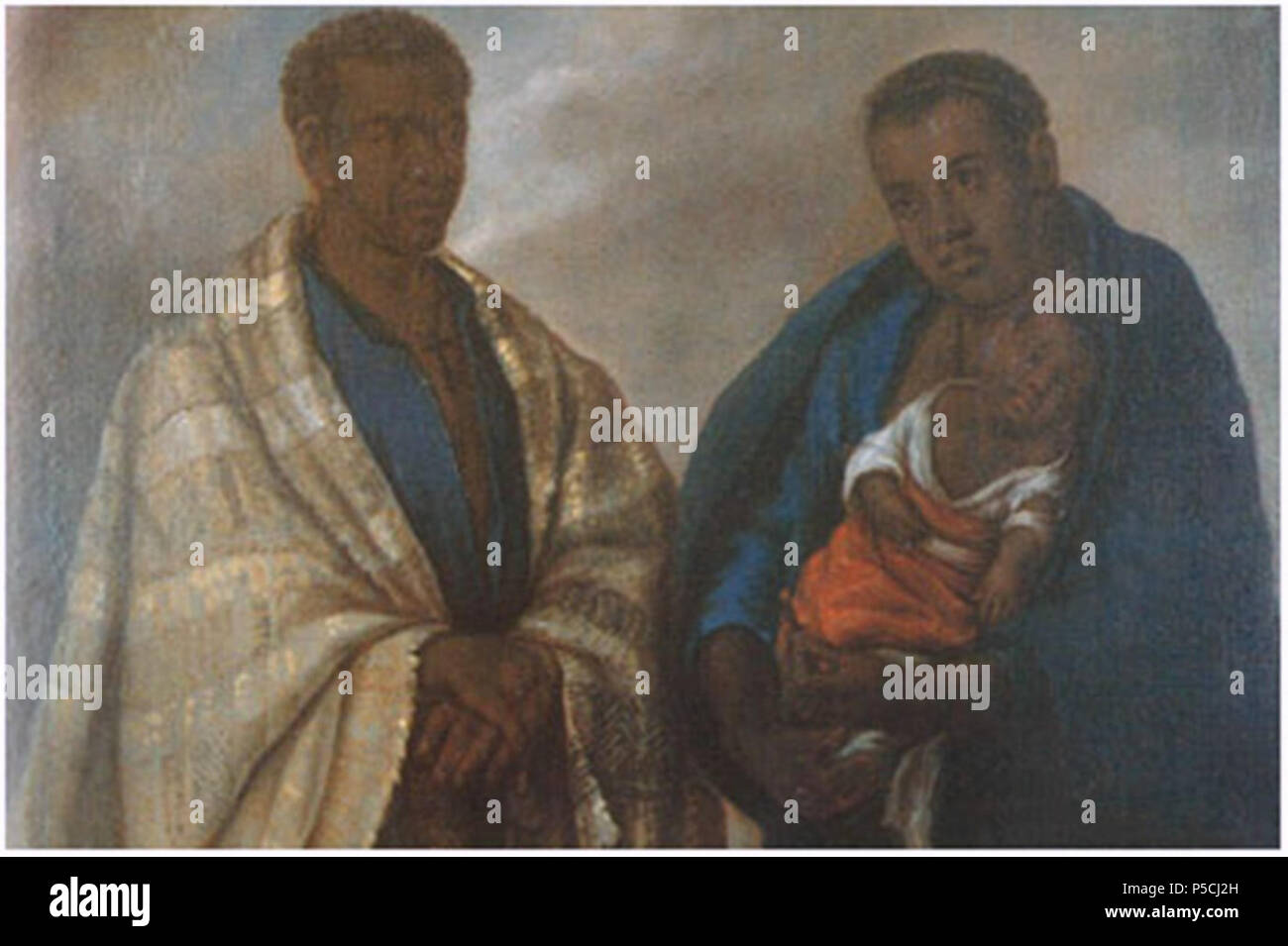 N/A. Inglés: pintura del siglo XVIII en el Perú colonial mostrando ...