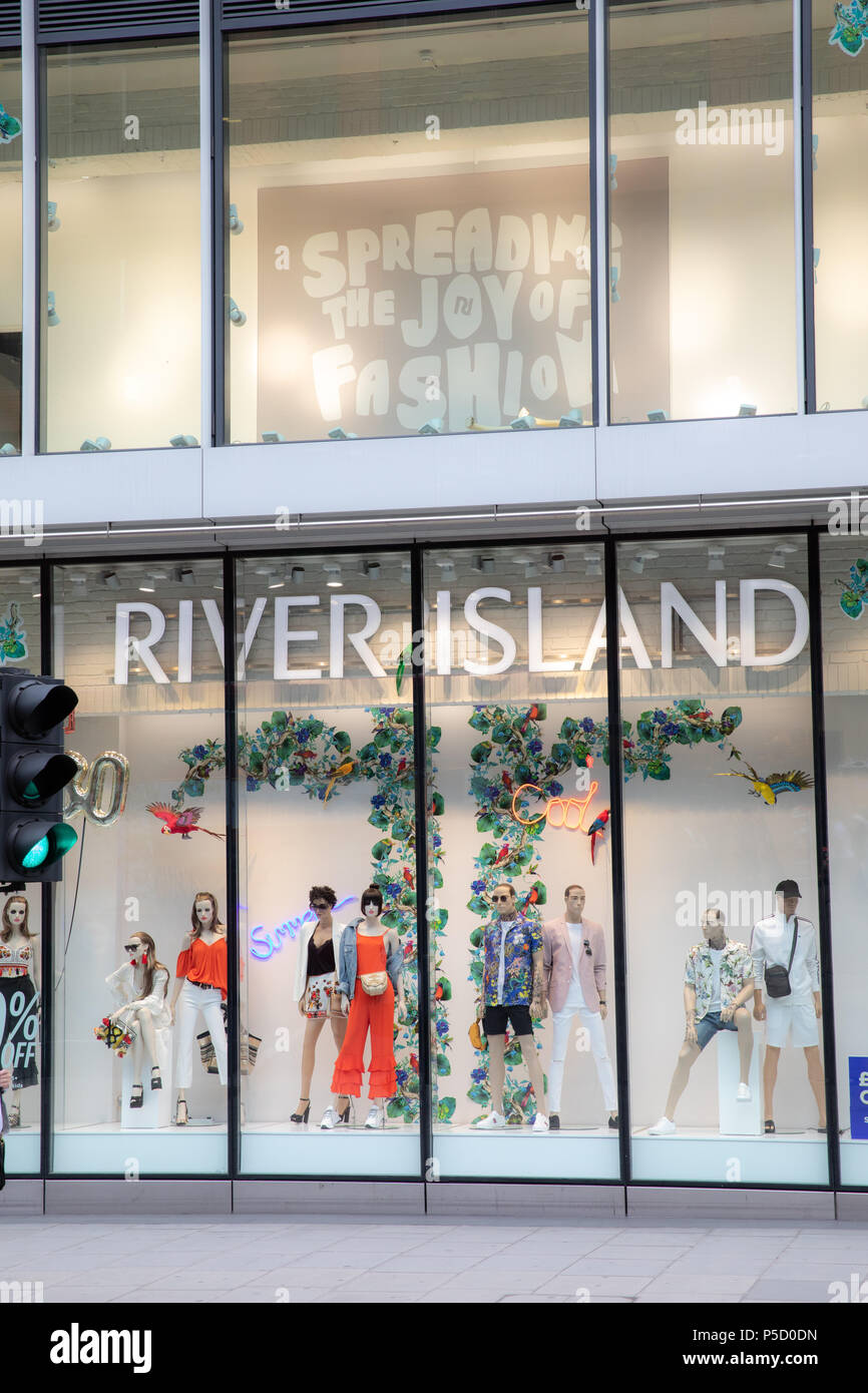 River Island tienda en Oxford Street, Londres, Reino Unido. Foto de stock