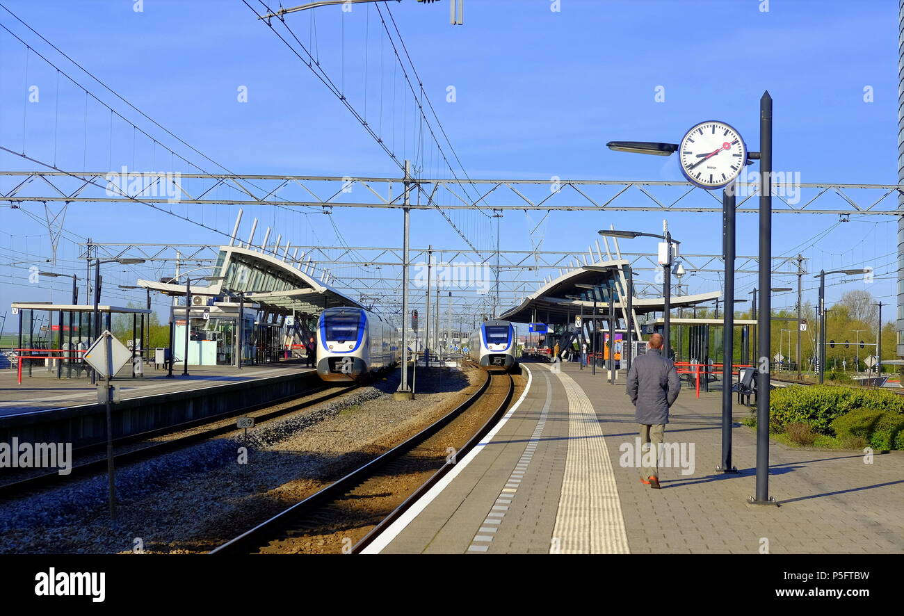 Las estaciones de trenes y holandesa de Rotterdam Fotografía de stock